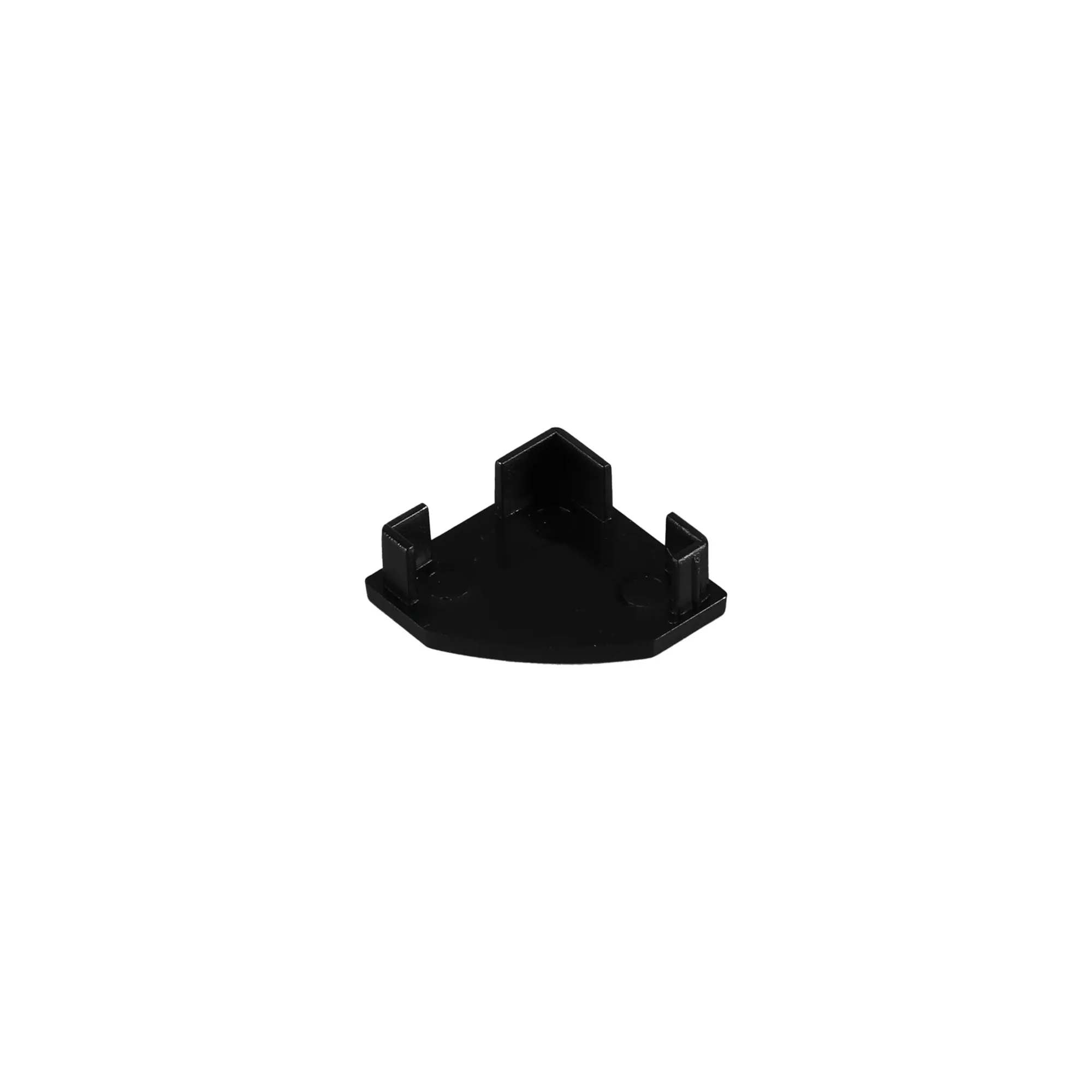 Tiras 18mm x 18mm Black Corner Profile End Cap Without Hole (1pc) for M7418